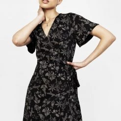 LVT1 Poisonous Plants Wrap Mini Dress Coming Soon