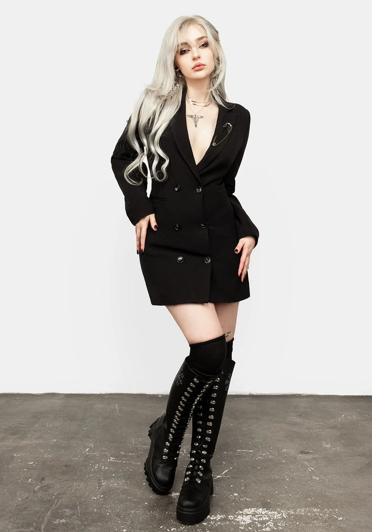 LVT1 Juno Blazer Dress Women 8 LVT1 Juno Blazer Dress Women