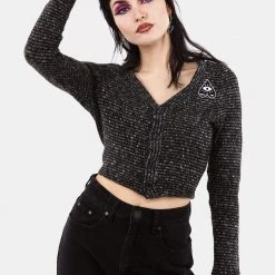 MET1 HILDEGARD EMBROIDERED KNIT CARDIGAN Clothing