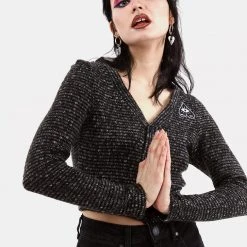 MET1 HILDEGARD EMBROIDERED KNIT CARDIGAN Clothing