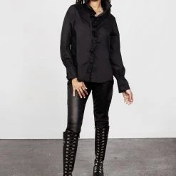 MET1 Clothing BITEFEST COATED SKINNY TROUSER 18 MET1 Clothing BITEFEST COATED SKINNY TROUSER