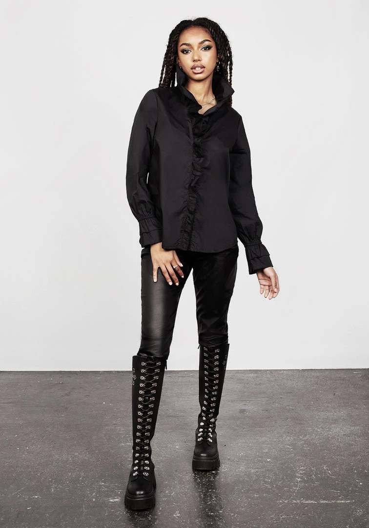 MET1 Clothing BITEFEST COATED SKINNY TROUSER 8 MET1 Clothing BITEFEST COATED SKINNY TROUSER