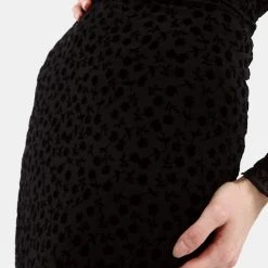 MET1 LOVESPELL FLOCKED MESH MIDI SKIRT Clothing 12 MET1 LOVESPELL FLOCKED MESH MIDI SKIRT Clothing