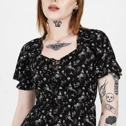 MET1 Women MAKEBELIEVE LACE UP MIDI DRESS