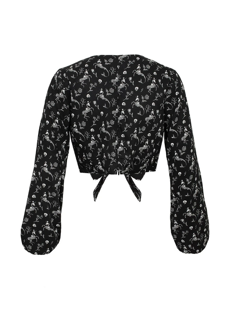 MET1 Women MAKEBELIEVE TIE FRONT CROP TOP 10 MET1 Women MAKEBELIEVE TIE FRONT CROP TOP