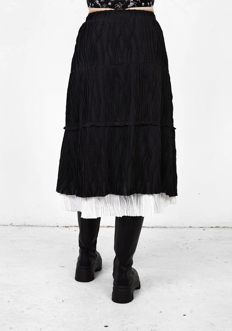 MET1 MUTINY LAYERED MIDI SKIRT 6 MET1 MUTINY LAYERED MIDI SKIRT