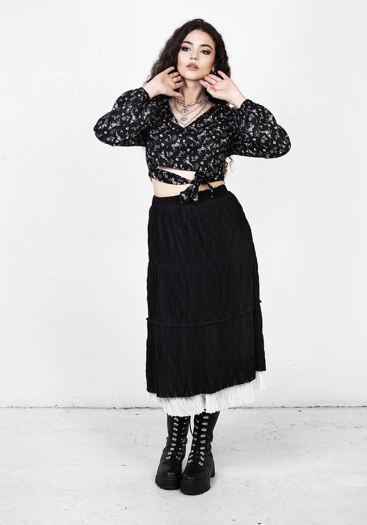 MET1 MUTINY LAYERED MIDI SKIRT 4 MET1 MUTINY LAYERED MIDI SKIRT