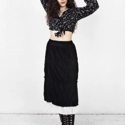 MET1 MUTINY LAYERED MIDI SKIRT 17 MET1 MUTINY LAYERED MIDI SKIRT