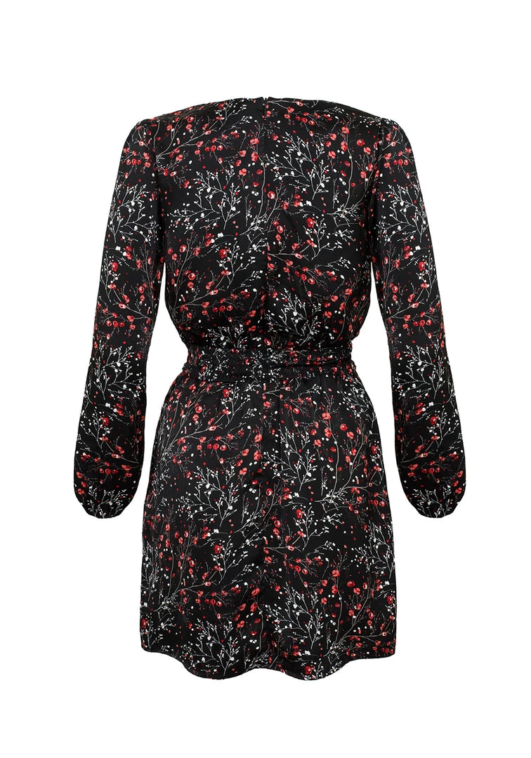 MET1 ROSETEARS FRILL PEPLUM MINI DRESS 9 MET1 ROSETEARS FRILL PEPLUM MINI DRESS