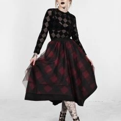 MET1 Women CIRQUE LAYERED TULLE MIDI SKIRT