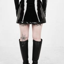 MET1 Women SINISTER MINI VINYL SKIRT