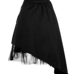 MET1 PARANORMAL ASYMMETRIC MIDI SKIRT