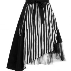 MET1 PARANORMAL ASYMMETRIC MIDI SKIRT