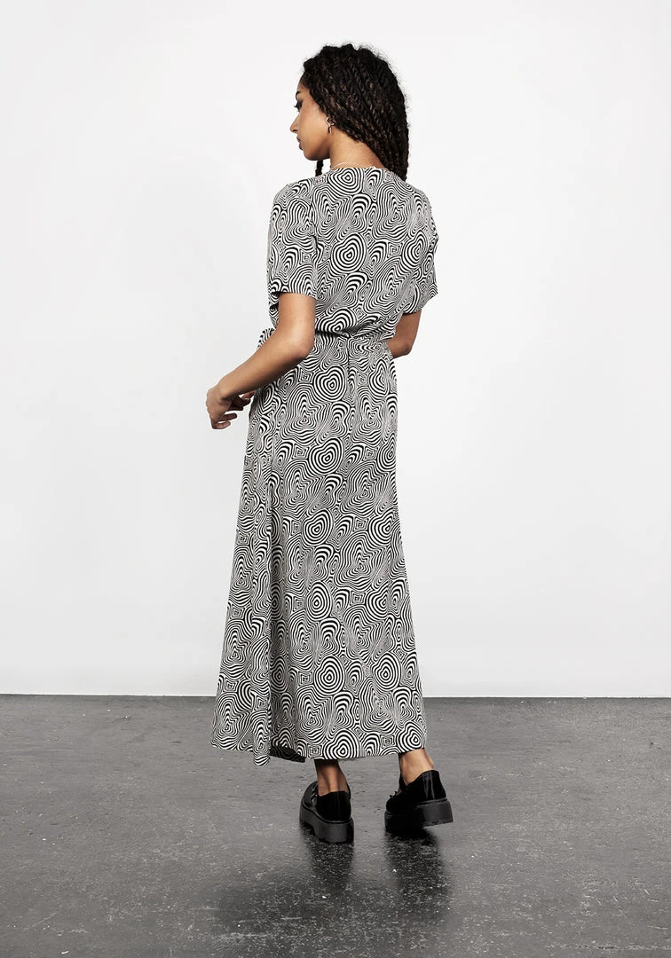 MET1 SUMMERS PRINTED WRAP DRESS 5 MET1 SUMMERS PRINTED WRAP DRESS