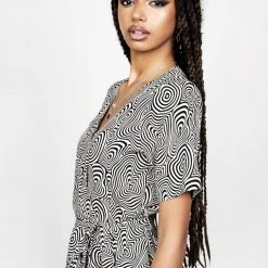 MET1 SUMMERS PRINTED WRAP DRESS 18 MET1 SUMMERS PRINTED WRAP DRESS