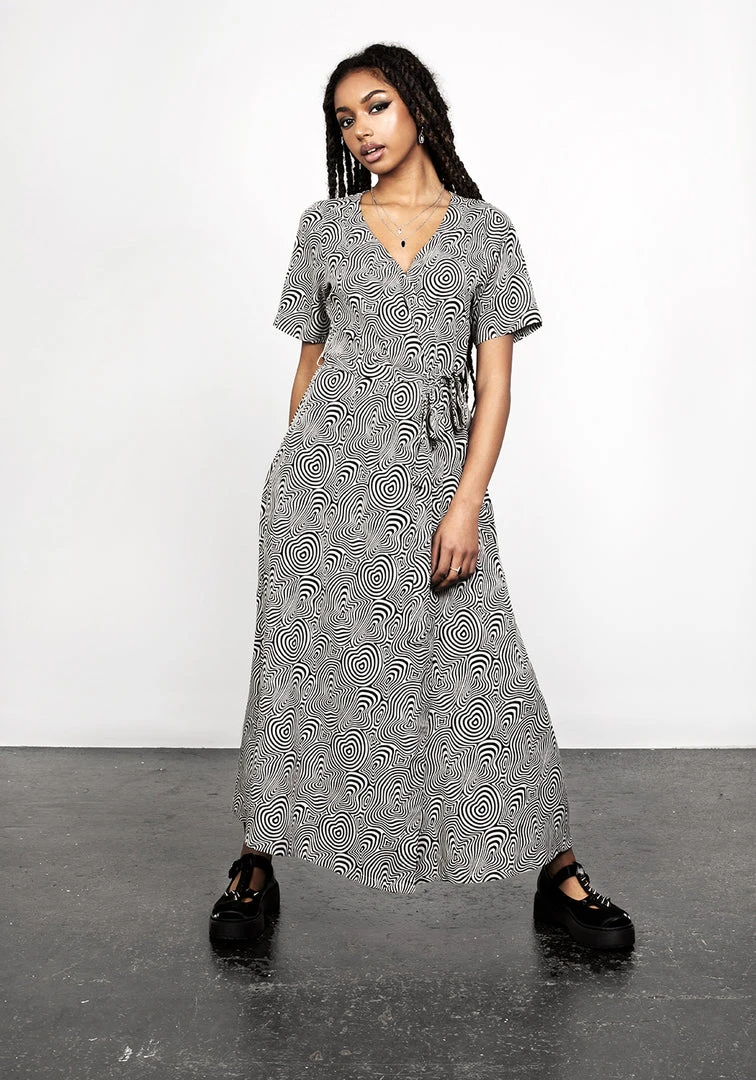 MET1 SUMMERS PRINTED WRAP DRESS 7 MET1 SUMMERS PRINTED WRAP DRESS