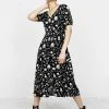 MET1 Women HEDGEWITCH V-NECK MIDI DRESS