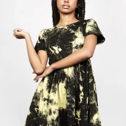 MET1 Coming Soon SCHOLOMANCE TIE DYE SKATER DRESS