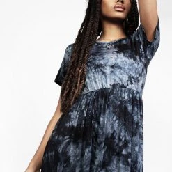 MET1 DRACONIC TIE DYE MIDI SKATER DRESS