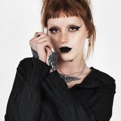 MET1 Clothing FANTOMETTE VOLUME SLEEVE BLOUSE