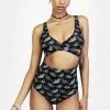 MIF1 Women Mortmoth Cut-Out Swimsuit