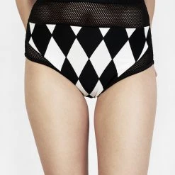 MIF1 Women Ragdoll Mesh Bikini Bottoms