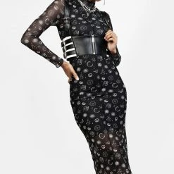 PFA1 Clothing EUPHORIA MESH MIDI DRESS