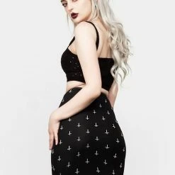 PFA1 WICKED MESH MIDI SKIRT