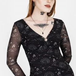 PFA1 La La Land Mesh Mini Dress