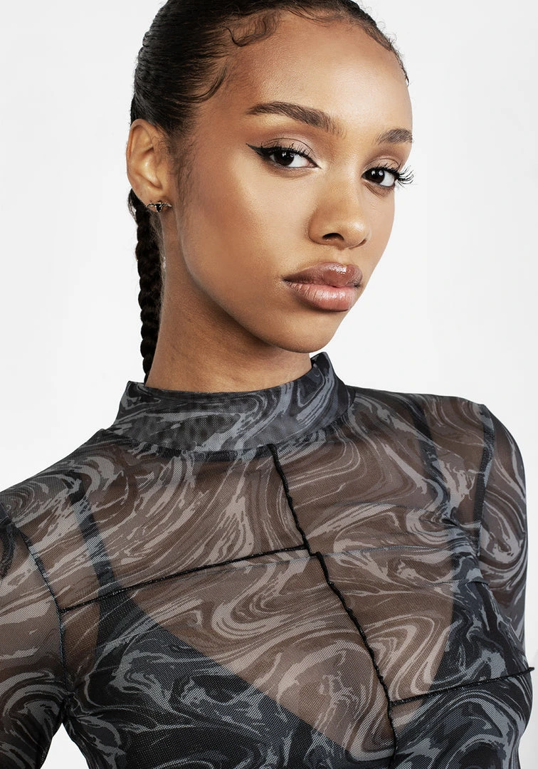 PFA1 Women Kurakura Mesh Crop Top 4 PFA1 Women Kurakura Mesh Crop Top