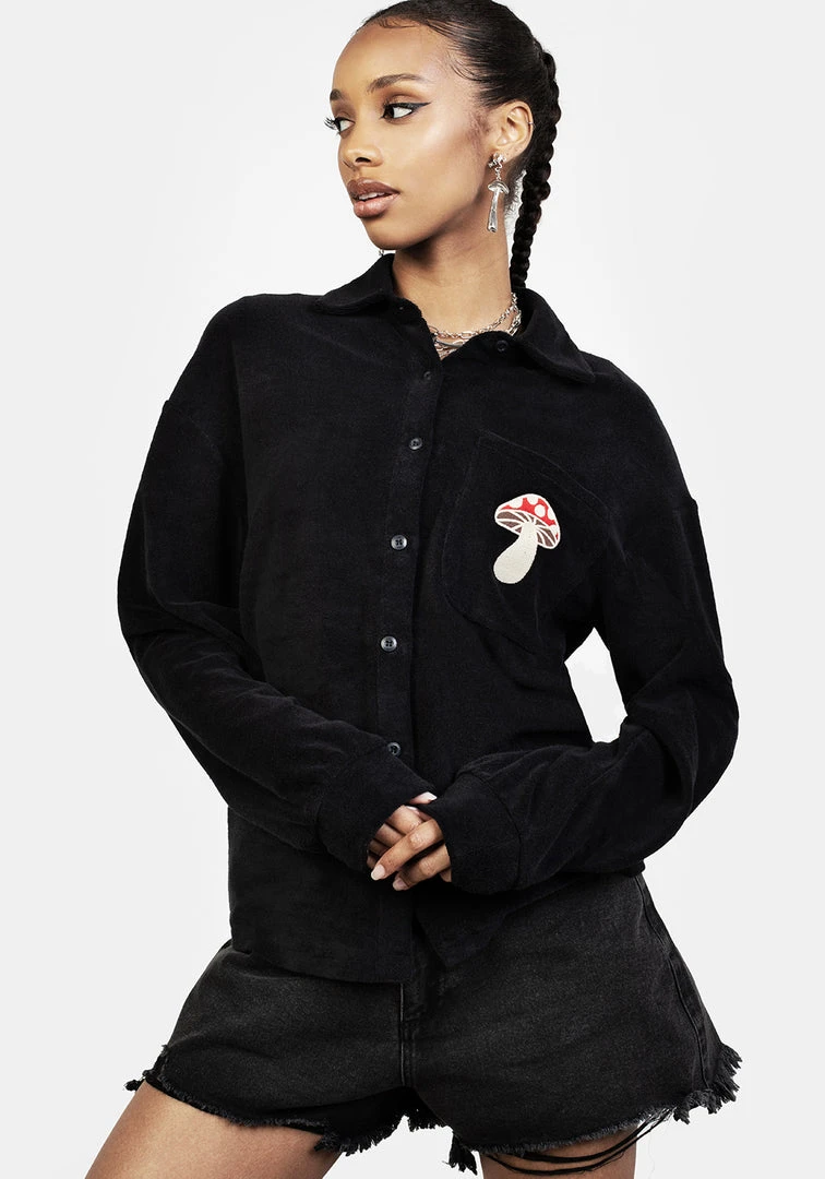 PFA1 AMANITA EMBROIDERED TOWELLING SHIRT 3 PFA1 AMANITA EMBROIDERED TOWELLING SHIRT