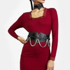 YHU1 NADJA STUDDED WAIST BELT Women
