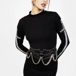 YHU1 NADJA STUDDED WAIST BELT Women