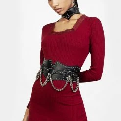 YHU1 NADJA STUDDED WAIST BELT Women