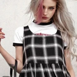 MET1 Clothing Singles Plaid Dress