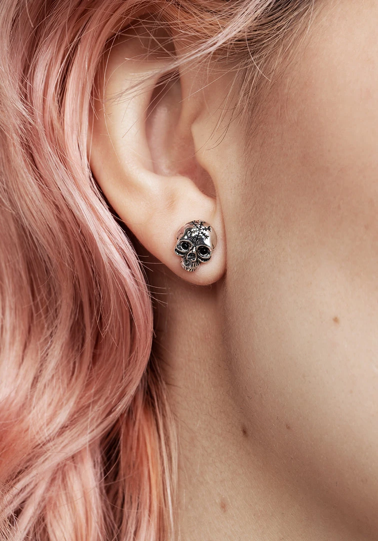 TOU1 MORI SKULL STUD EARRINGS 7 TOU1 MORI SKULL STUD EARRINGS