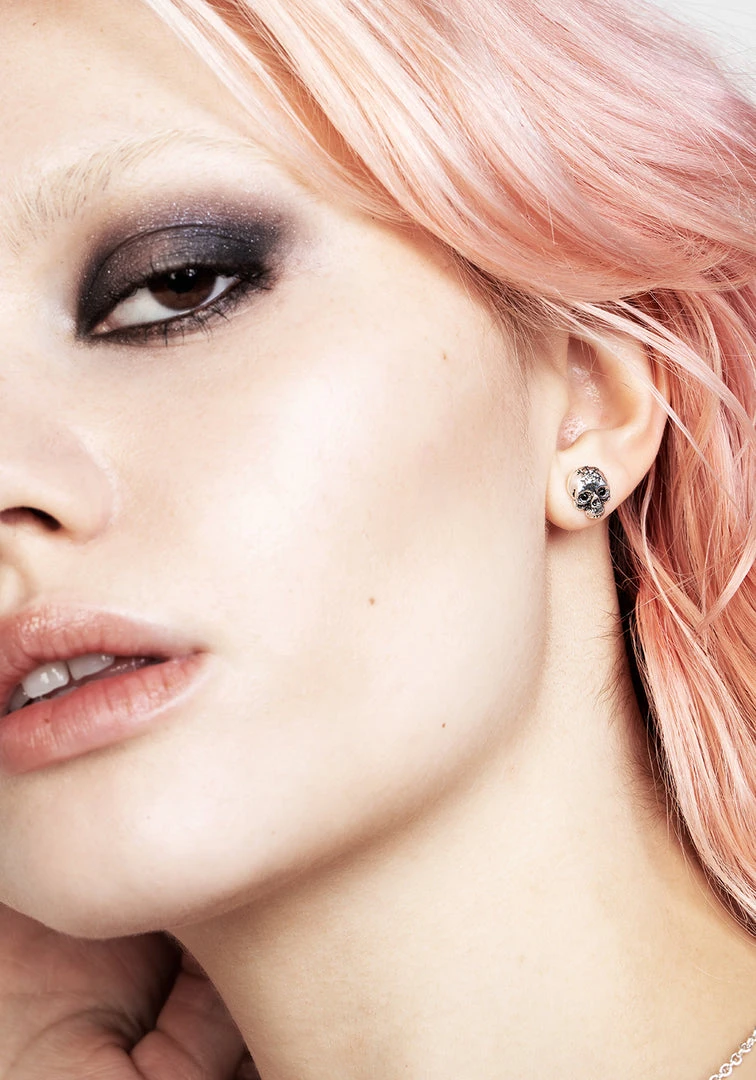 TOU1 MORI SKULL STUD EARRINGS 4 TOU1 MORI SKULL STUD EARRINGS