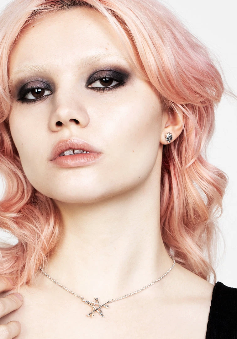 TOU1 MORI SKULL STUD EARRINGS 6 TOU1 MORI SKULL STUD EARRINGS