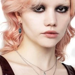 TOU1 DEATH HOOP EARRINGS