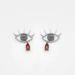 TOU1 BLEEDING EYE CZ STUDS Accessories