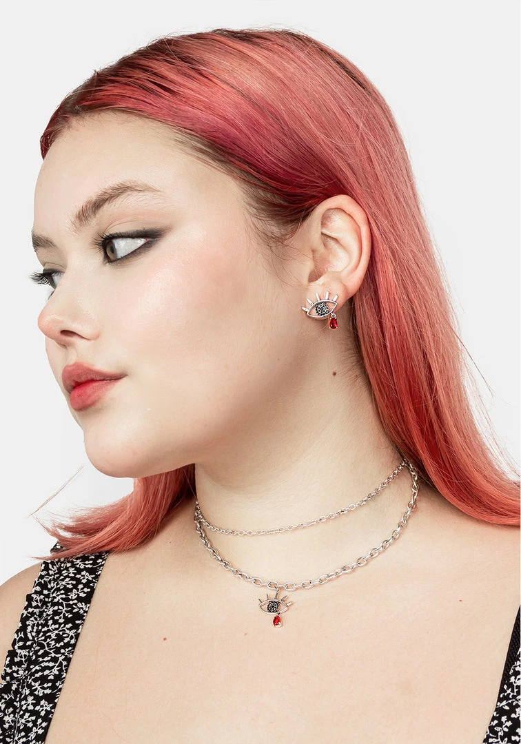 TOU1 BLEEDING EYE CZ STUDS Accessories 4 TOU1 BLEEDING EYE CZ STUDS Accessories