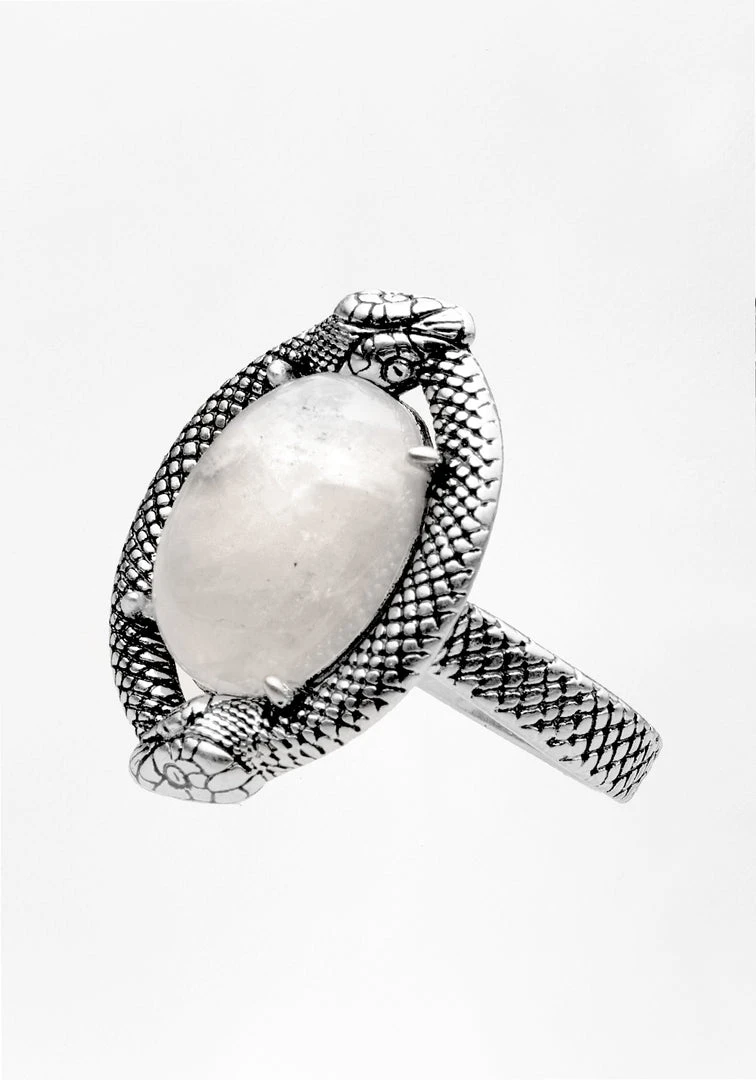 TOU1 SERPENT MOONSTONE RING 5 TOU1 SERPENT MOONSTONE RING