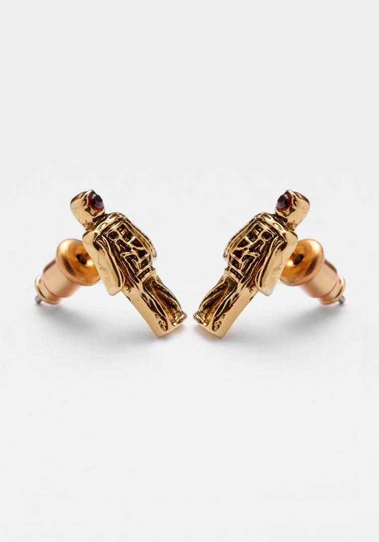 TOU1 WICKER MAN STUD EARRINGS 7 TOU1 WICKER MAN STUD EARRINGS