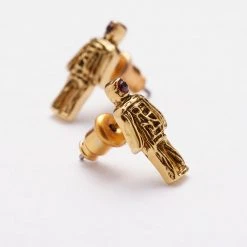 TOU1 WICKER MAN STUD EARRINGS 10 TOU1 WICKER MAN STUD EARRINGS