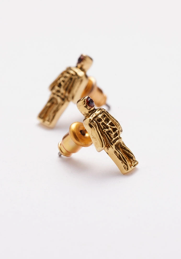 TOU1 WICKER MAN STUD EARRINGS 5 TOU1 WICKER MAN STUD EARRINGS