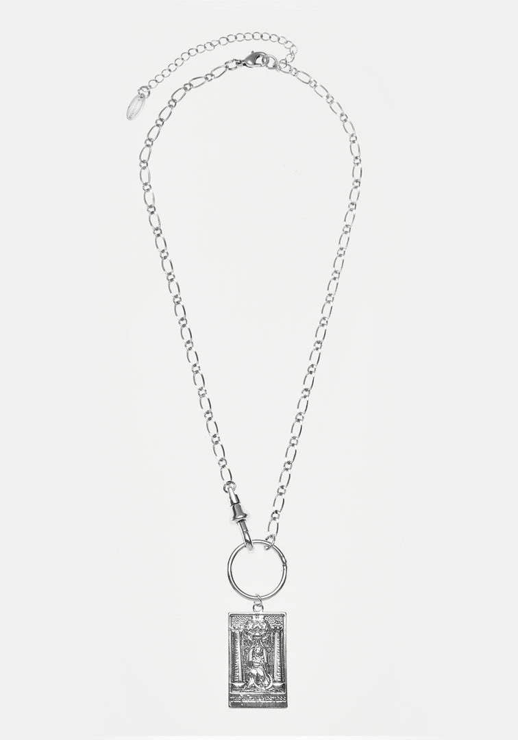 TOU1 THE HIGH PRIESTESS TAROT PENDANT NECKLACE 3 TOU1 THE HIGH PRIESTESS TAROT PENDANT NECKLACE