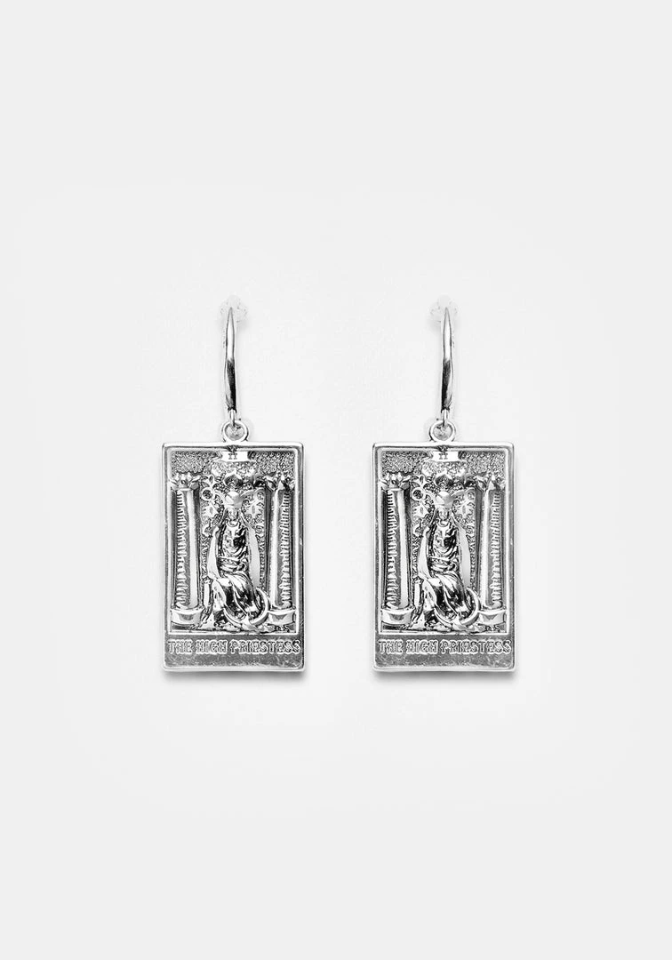 TOU1 THE HIGH PRIESTESS TAROT HOOP EARRINGS Accessories 3 TOU1 THE HIGH PRIESTESS TAROT HOOP EARRINGS Accessories
