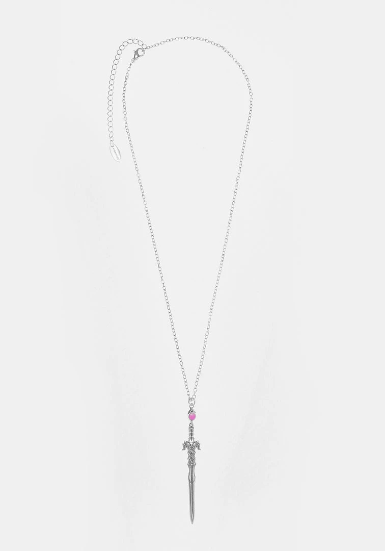 TOU1 RITUAL DAGGER AMETHYST PENDANT NECKLACE 6 TOU1 RITUAL DAGGER AMETHYST PENDANT NECKLACE