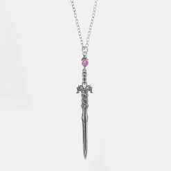 TOU1 RITUAL DAGGER AMETHYST PENDANT NECKLACE 9 TOU1 RITUAL DAGGER AMETHYST PENDANT NECKLACE