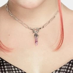TOU1 TALON AMETHYST SHARD NECKLACE Accessories 11 TOU1 TALON AMETHYST SHARD NECKLACE Accessories